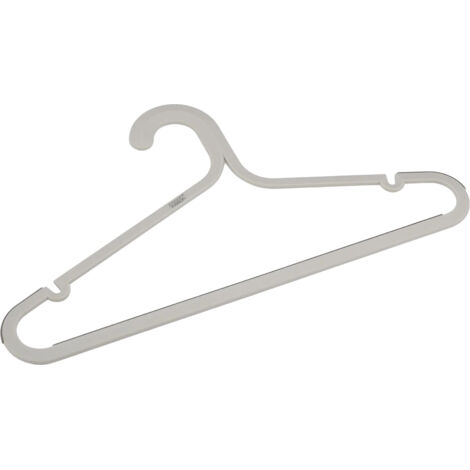 Set of5 Orderly™ Anti-Tangle Clothes Hangers, Ecru, Ergonomic Design, Sturdy, Prevents Tangles and Wrinkles, Maximises the Closet Space the. (1/5)
