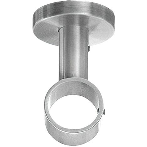 Support plafond nickel mat 28mm – Longueur 76mm – Pour tringle à rideau – Installation plafond – Solution esthétique et fonctionnelle – Riel Chyc