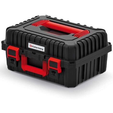 HEAVY Toolbox - Toolbox (poignées ergonomiques, fixations de, structure murale renforcée de, 445 x 360 x 216 mm), couleur noire.