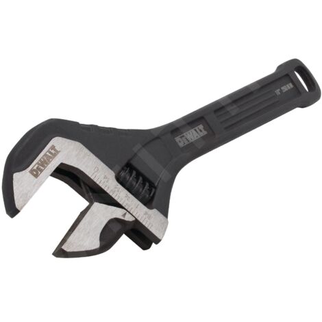 Dewalt – Clé à molette 250 mm – Large ouverture mâchoires – Acier pour fixation précise – Ergonomique pour prise en main confortable