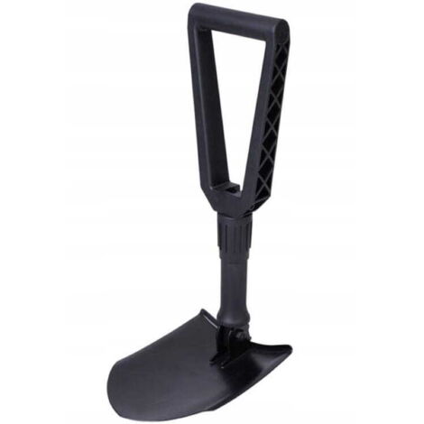 Pelle pliante + housse 59 cm métal noir (1/4)