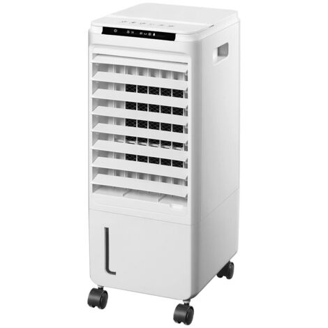Fabrilamp – Climatiseur évaporatif portable 80W – Réservoir 7L – 3 vitesses – Télécommande – Minuterie jusqu'à 7h – Lames oscillantes pour air frais