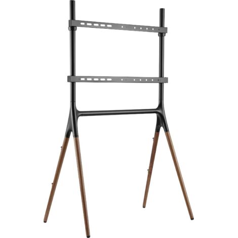 Chevalet de studio pour écrans plats avec 4 pieds, en bois véritable finish pour écrans plats 49'' - 70'' (124 - 178 mm), charge jusqu'à 40 kg (1/5)