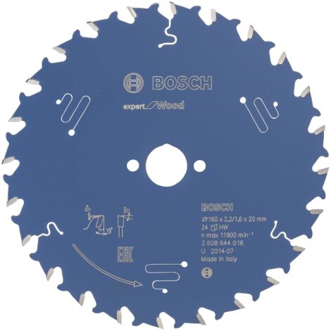 Lame de scie circulaire Bosch Expert Wood 3165140795821 160x2,2x20 24Z