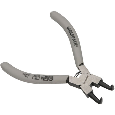 Pince à rondelle intérieure courbée 125 mm. Acier Din 5254 (1/4)