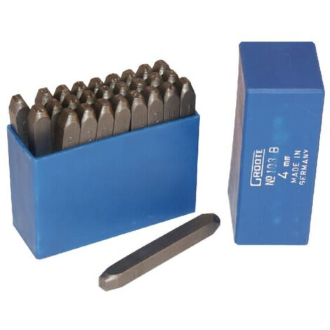 Lettres à frapper 4mm UNIVERSEL HG95354