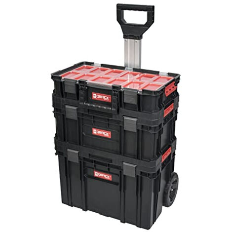 Boite de rangement pour outils – Ensemble complet avec 2 compartiments – Dimensions 526 x 380 x 670 mm – Pour petits et grands outils – Qbrick System (1/5)