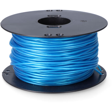 Cordon multifilament en polypropylène enduit et PVC (100 mètres de long et calibre Ø5 mm) de couleur bleue (1/4)