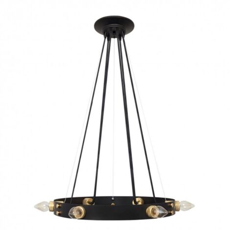 Lampe Pendentif Dulcineia 6xe27 Noir 35-110x62d (1/2)