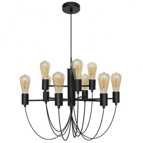 Lampe Aixa 9xe27 Noir (1/2)