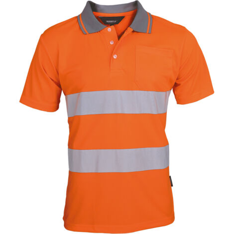 T-shirt de travail Poloshirt Protection haute visibilitépoloshirt, Orange  XL Taille XL