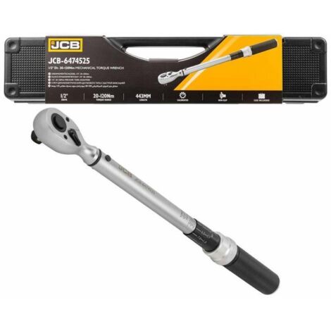 JCB CLÉ DYNAMOMÉTRIQUE MÉCANIQUE 1/4'' À CLIQUET DE VOITURE (CLÉ DYNAMOMÉTRIQUE MÉCANIQUE 1/2'' DR. 20-120N/M) HIKOKI JCB-6474525