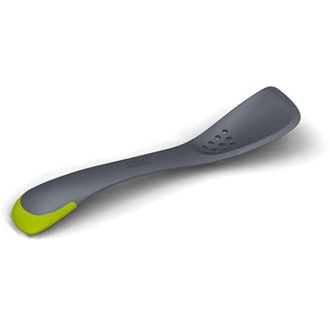 Ustensile de cuisine 5-en-1 deJoseph Joseph Uni-Tool™ Gris, multifonctionnel, compact, idéal pour antiadhésif, résistant à la chaleur, cuillère, spatule, cutter - gris. (1/5)