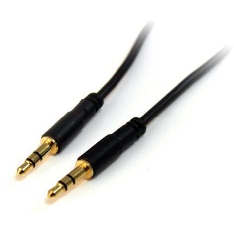 StarTech.com Slim cable 91cm de Stereo Audio 3.5mm Mini Jack Connector - Plug TRRS - Male to Male (1/5)