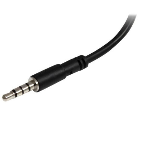 StarTech.com Adaptateur  Casque avec microphone Mini-Jack 3.5mm 4 broches vers Connecteurs séparés  Casque et microphone - M vers 2xH (1/3)