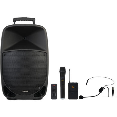 Haut-parleur portable 15" 250wmax 2 microphones Fonestar Malibu Malibu Malibu-315 (1/5)
