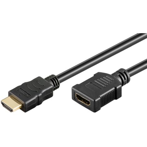 goobay Câble d'extension HDMI pour Fire TV Stick 4K, 2m pour haute résolution, son surround 7.1, idéal pour les téléviseurs/moniteurs, projecteurs et consoles dedejeux, 76271. (1/3)