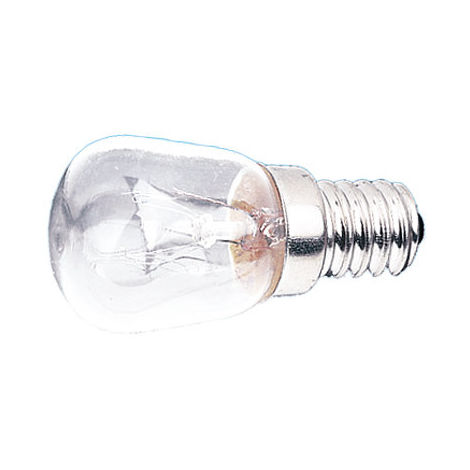 Lampe à vis E14 230 V 15 W Electro DH. Pour l'éclairage des réfrigérateurs  et des vitrines 12.640/15 8430552061624