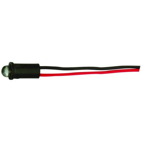 Lampe de chambre avec LED ambrée clignotante de 5 mm Electro Dh 12.725/5/A/BK 8430552076031 (1/3)