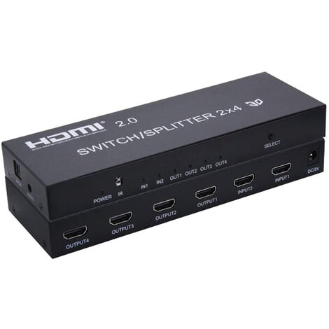 Le splitter HDMI 4K x 2K 2160P avec 1 entrée et 2 sorties Neoteck 