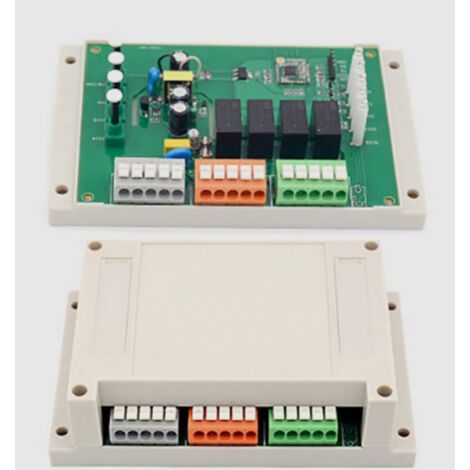 Interrupteur Mural Tactile WiFi 2 Boutons, RF 433 MHz, Minuterie, Compatible Google Home Alexa, DIY