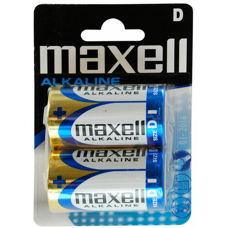 Maxell lr20 d Pile alcaline 1,5v 2 unités sous blister