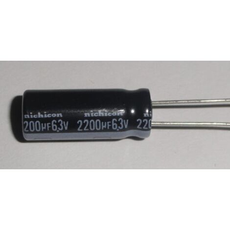 Produktbild von 2 Stück Alu-Elektrolytkondensator 22000 µF 6,3 V, Radial, 18x40 Mm – Von LUOWJAOYIN