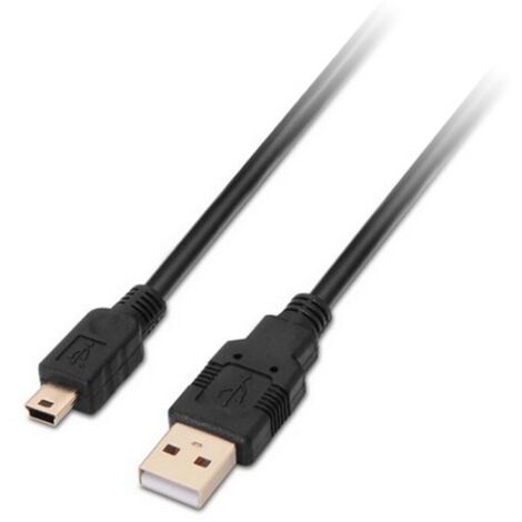 Câble Usb A Macho A Miniusb B Macho 1,8m 10.01.0402 (1/4)