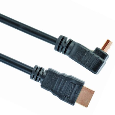 Câble Hdmi gembird 4k 3d 90 degree male 3m (1/5)
