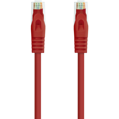 Câble réseau UTP RJ45 Catégorie 5e - Droit - 0,5m - Rouge