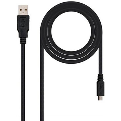 Nanocable - usb 2.0 cable 0.8m a/m-micro usb b/m connection pour charge/données pour smartphones, tablettes, etc. (1/3)