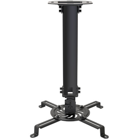 Support pour projecteur de plafond 38 à 58cm NOIR (1/3)