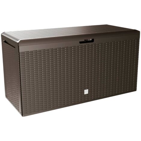 BOXE RATO PLUS coffre de jardin 290L, dimensions (mm) 1140x470x594, couleur Ocre foncé (1/4)