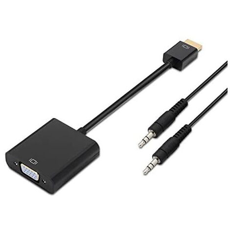 AISENS A122-0126 - Convertisseur HDMI vers SVGA (Jack 3.5/H, 10cm+1m pour  connecter un