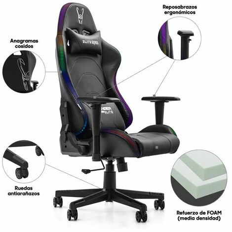 The Horde Junior Chaise gaming ergonomique pour enfants LED RGB
