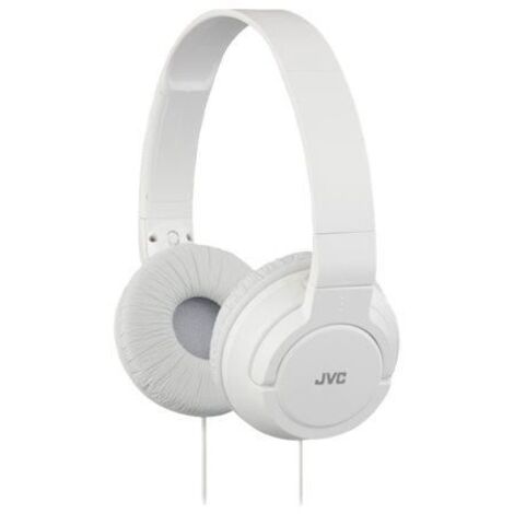 JVC HA-S180-W-E - Casque fermé avec câble de 1,2 m. Casque pliable et léger avec un son de haute qualité et un système de basses profondes. Couleur blanche. (1/3)