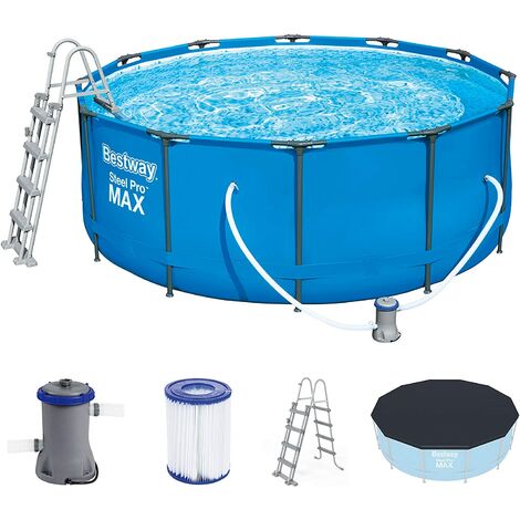 Bestway 56420 - piscine pro max en acier avec filtre m