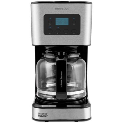 Cecotec – Cafetière numérique 1,5 L avec technologie ExtremeAroma – Écran LCD – 950 W – Verseuse en verre extra-forte – Fonction Maintenir au chaud