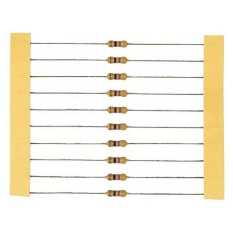 Lot De 10 Résistances Axiales 1k27 (1.27k Ohms) – 0.1% RC55y 0.25W