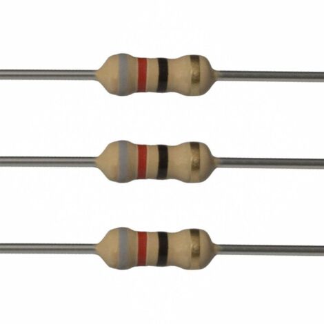 Résistance Carbone 82r 1/2w 5% Dimensions 3,2x9mm 82r1/2w