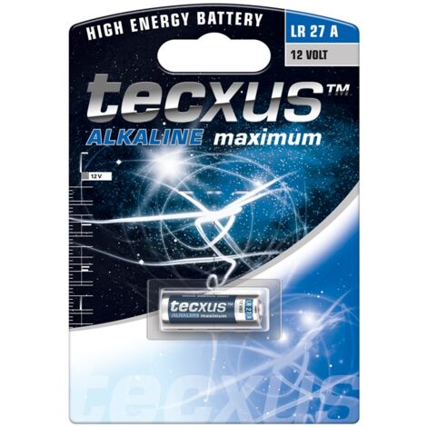 LR27/A27 Pile, 1 pièces dans blister, Batterie alcaline au manganèse, 12 V. (1/2)