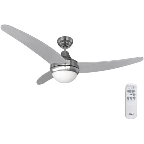 Ventilateur de plafond modèle Egeo couleur Chrome puissance 60w pales ø122cm avec télécommande EDM (1/5)