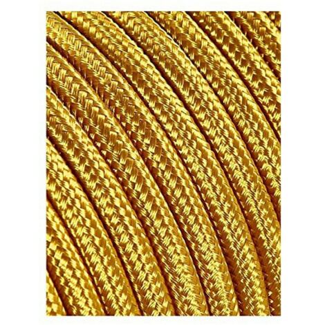 Câble cordon tubulaire 2x0,75mm c12 or 5mts (1/2)