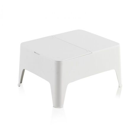 sp-berner Alaska table d appoint blanc 58x48x30 cm