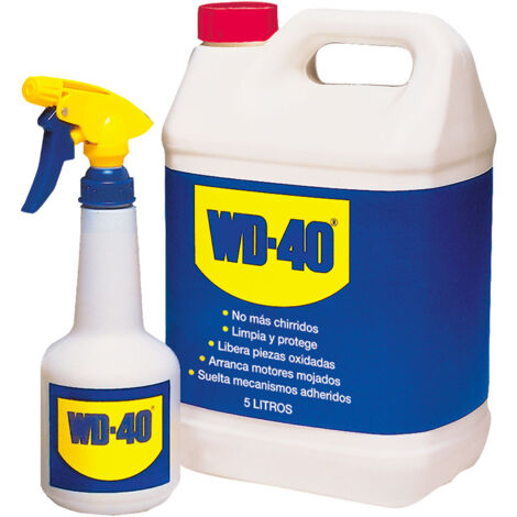 Wd-40 – Lubrifiant multi-usages 5L – Spray inclus – Dégrippant pour métal, plastique et caoutchouc – 2000 applications – Protection contre la rouille
