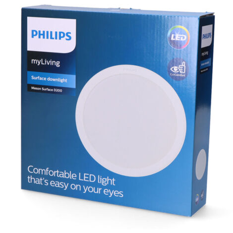Philips – Downlight LED 23,5W 1820lm 4000K – Plastique blanc – Angle d'ouverture 110° – IP20 pour espaces intérieurs (1/4)