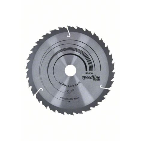 Bosch Professional 2 608 640 807 - Lame de Speedline Wood - 235 x 30/25 x 2,6 mm, 30 (paquet de 1)