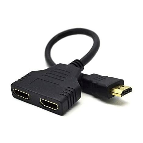Câble HDMI double 2x HDMI 1.8m – DSP2PH404 – Connectivité optimale pour appareils multimédias – Qualité d'image remarquable – Gembird (1/6)