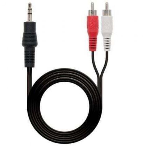 Câble audio stéréo 3,5/m-2xrca/m 5m nano