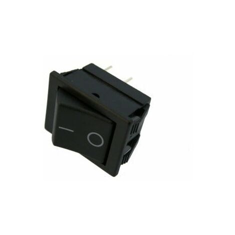 Bouton poussoir basculant (on)-off 16a/250vac Noir C1551albbo